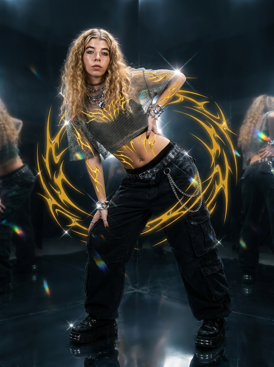 Delfi Palladino bailando
